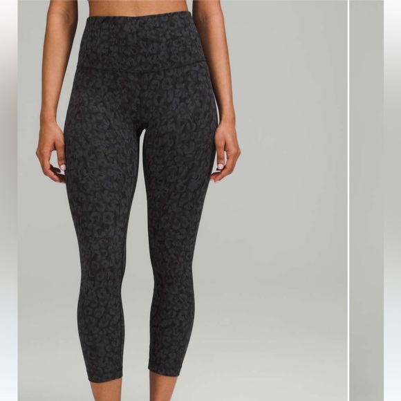 Lululemon Align High-Rise Crop Intertwined Camo Deep Coal Multi size 4 - Picture 2 of 12